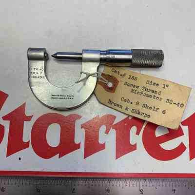 B & S Catalog #155 Micrometer Screw Thread 32 - 40