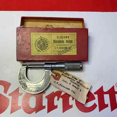 Slocomb Catalog #26 Micrometer w/ Friction Thimble