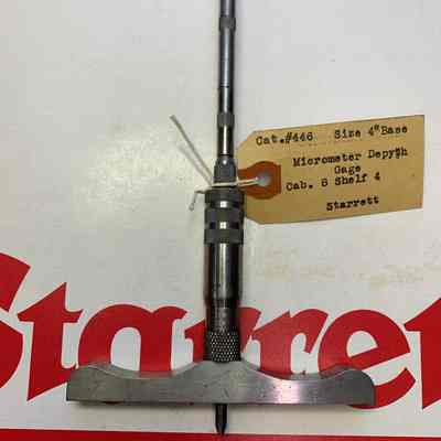 Catalog #446 Micrometer Depth Gage 4 Inch Base