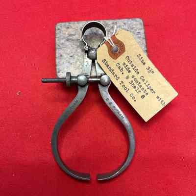 Calipers Outside w/Wide Contacts Standard Tool 3 1/2 Inch