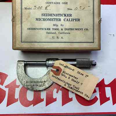 Seidensticker Micrometer Caliper Model 300R