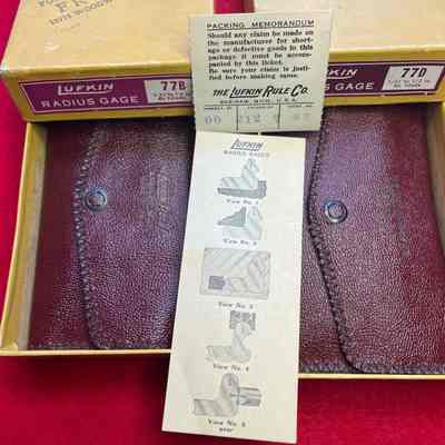 Radius Gage Lufkin No. 77B 77D