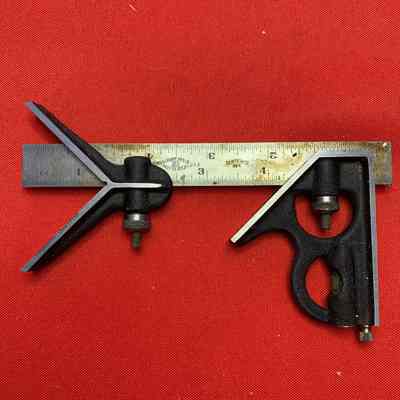 Combination Square & Center Head B & S No.400 6 Inch