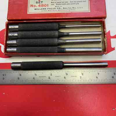 Drive Pin Punches Millers Falls #4801 O.K.