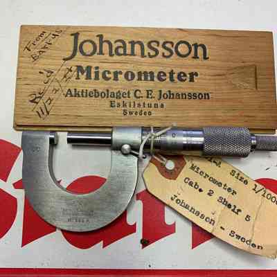 Johansson Micrometer #101-A Sweden