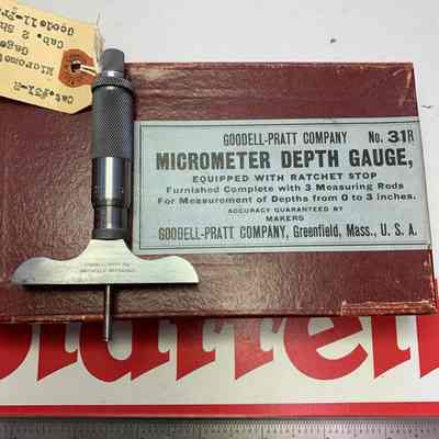 Goodell-Pratt Micrometer Depth Gauge No. 31R (RS)