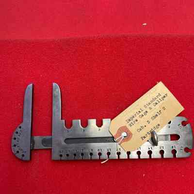 Wire Gage Imperial Standard & Caliper Partridge