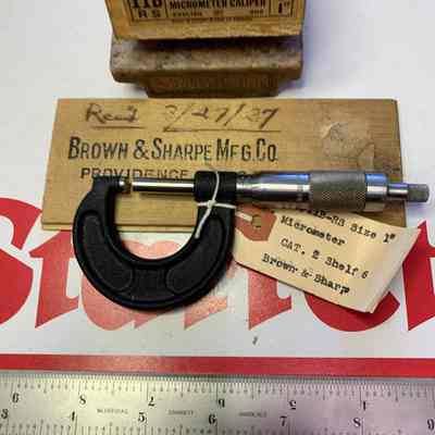 B & S Catalog #11B Micrometer Stainless w/RS