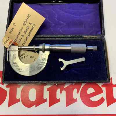 Jorden Micrometer - Germany 1" 1/1000 w/RS & LN
