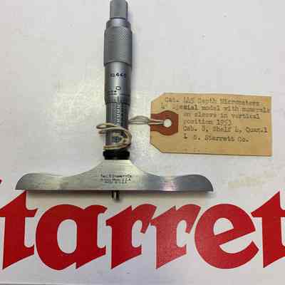 Catalog #445 Micrometer Depth Gage