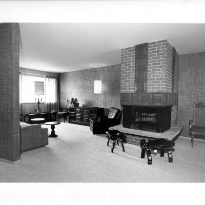 House Interior with Fireplace
