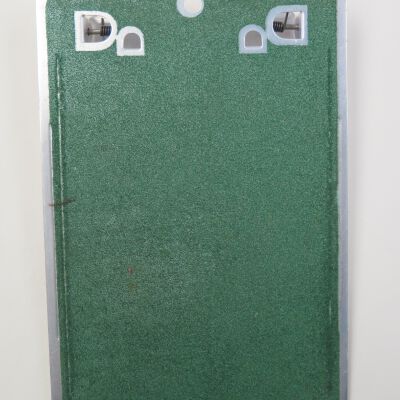 Back of clipboard: Origsize: 4.5" (w) x 7" (l); Origformat: Artifact