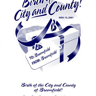 "Birth of a City and County" Program