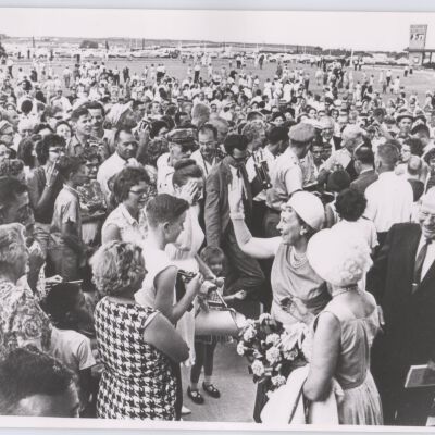Crowd for the Dedication of the Library - July 7, 1963 - Ike and Mamie Esienhower