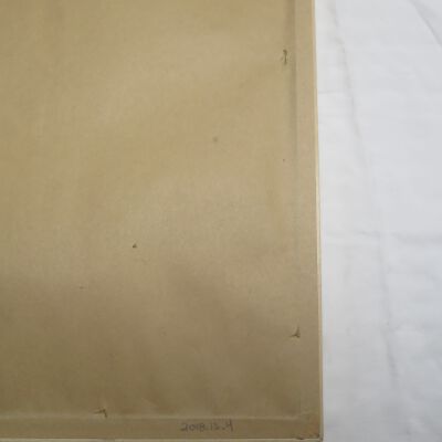 Condition: Small tears in bottom PR quadrant, verso (2018-08-29): Origformat: Artifact