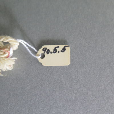 Number of pouch: Origsize: 9" (w) x 10" (l); Origformat: Artifact