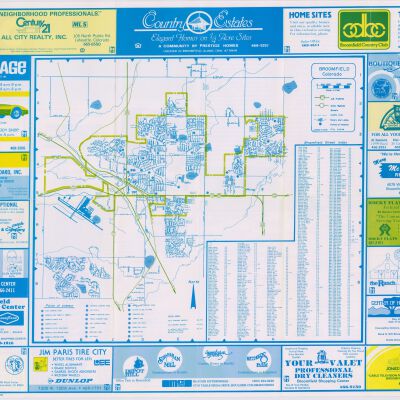 Welcome to Broomfield, City Map Flyer 1981