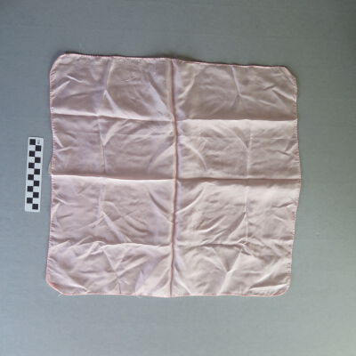 Handkerchief: Origsize: 7" (w) x 7" (l); Origformat: Artifact