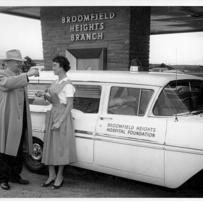 B.F. Swan, Vernon W. Shulen, and Donated Ambulance