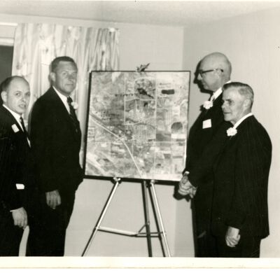 Posssibly an event celebrating the start of the Broomfield Chamber of Commerce or possibly a Turnpike Land Co. or Transamerica event.