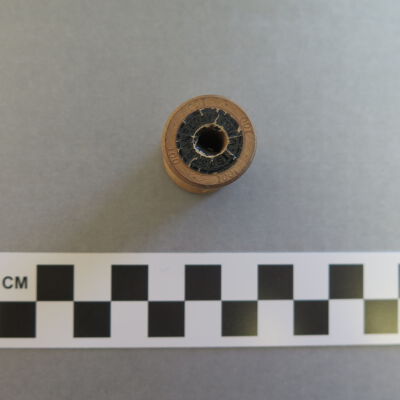 Other side of spool.: Origsize: 1" (h) x 0.75" (diam; Origformat: Artifact