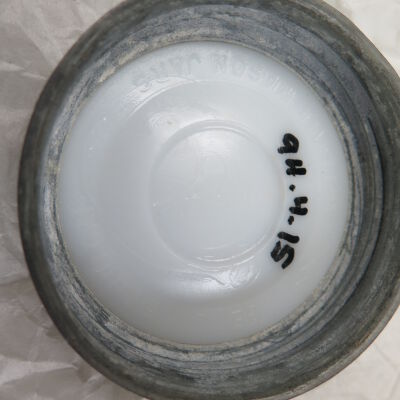 Number on bottom of jar lid: Origsize: 1" (h) x 3" (dia); Origformat: Artifact