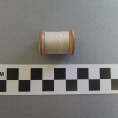 Thread on spool.: Origsize: 1" (h) x 0.75" (diam; Origformat: Artifact