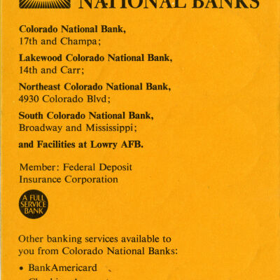 Change Saver Folders from Broomfield Banks