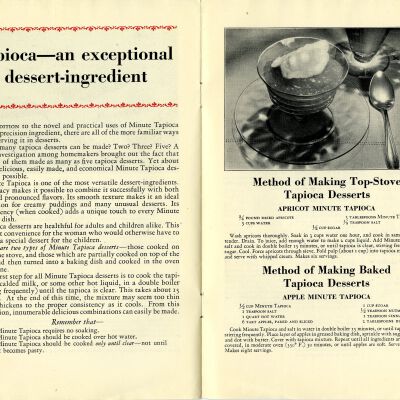 Tapioca cookbook, pages 10-11: Origsize: 5.5" x 8.5"; Origformat: Book; Resolution: 300dpi