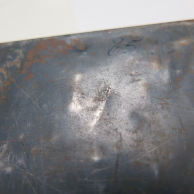 Number on bottom of pan: Origsize: 2.5" (h) x 6" (w) x; Origformat: Artifact