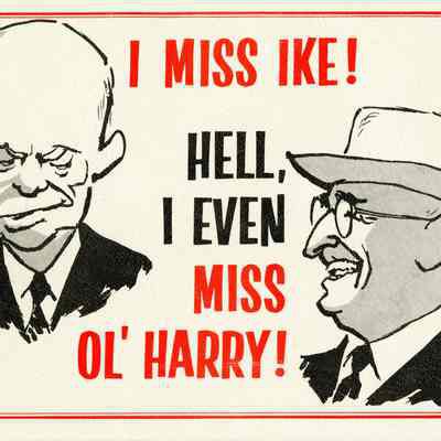 I Miss Ike Postcard