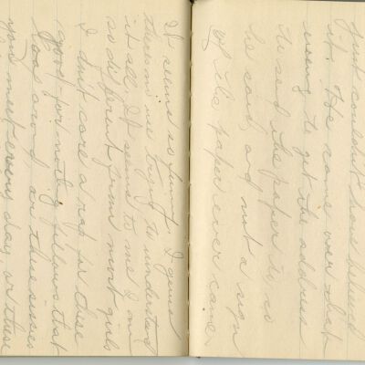 -Scanned as 300dpi jpeg by Tom Peyton as an access copy, 08/11/2015.  Pages cropped around edges by Tom Peyton, 08/24/2015.  File originally named, "2015.18.3 page 18-19 300 dpi c."  The object ID has since been changed from 2015.18.3 to 2015.18.2.
-File renamed and uploaded to PastPerfect by Kevin Smith,08/09/2016
