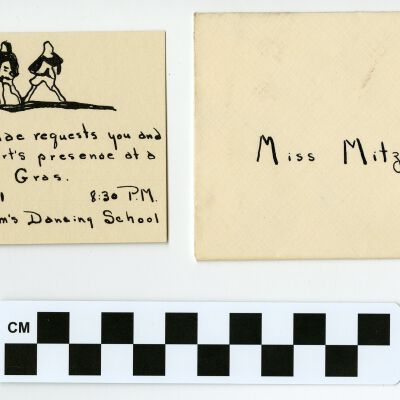 Invitation to a Mardi Gras Dance for the Colorado School of Nursing