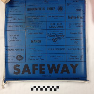 Bck of chair cushion.: Origsize: 14.5" (w) x 14.5" (l; Origformat: Artifact