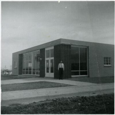 Miles Crawford in Front of Broomfield Post Office