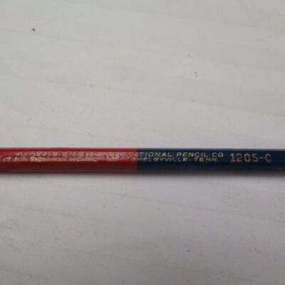 Text on pencil: Origsize: 0.25" (w) x 6" (l); Origformat: Artifact