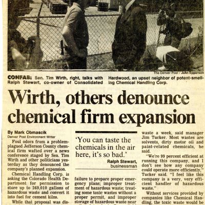 Wirth, others denounce chemical firm expansion