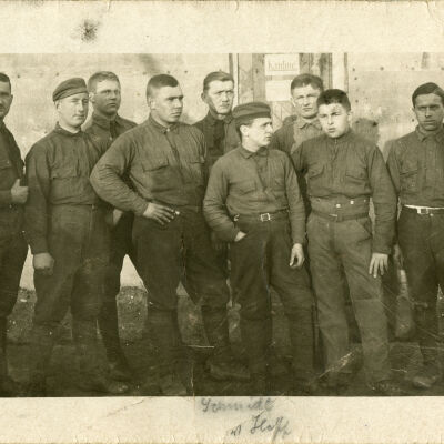 Group of World War I Soldiers Posing