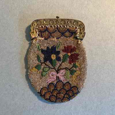 Hand Beaded Indian Coin Purse