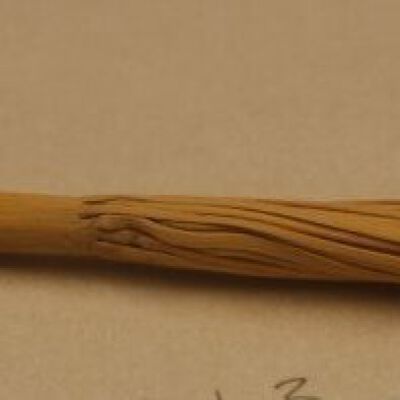 Corn whisk broom: Origsize: 9.5" (h) x 0.75" (d); Origformat: Artifact