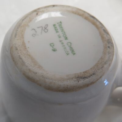 Bottom of cup: Origsize: 3" (h) x 4.5" (dia); Origformat: Artifact