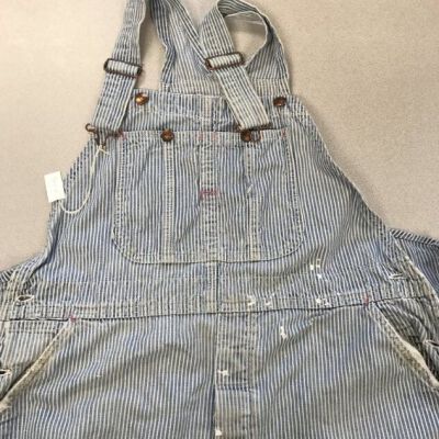Front of overalls.: Origsize: 23.5" (w) x 59" (l); Origformat: Artifact
