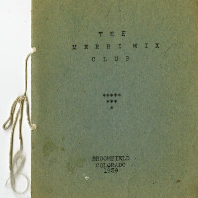 Merri Mix Club program, 1939