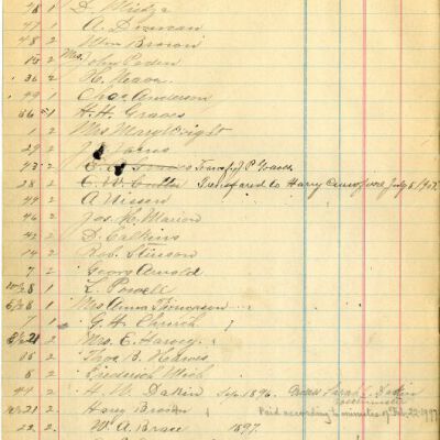 Burial Records Journal, Page 90, Access Copy: Origsize: Approx. 7.5" x 12"; Origformat: Book; Resolution: 300dpi