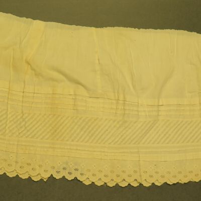 Other side of petticoat bottom.: Origsize: 12.75" (w) x 29" (di; Origformat: Artifact