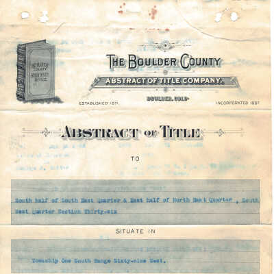 Brunner Property Abstract of Title