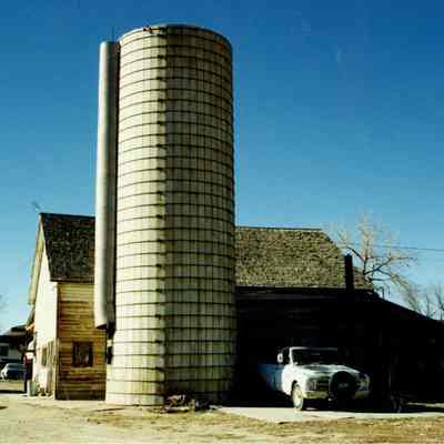 Grain silo on Brunner Property