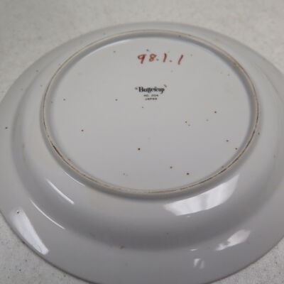 Back of plate.: Origsize: 1" (h) x 8" (dia); Origformat: Artifact