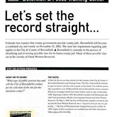 1999 Jail proposal