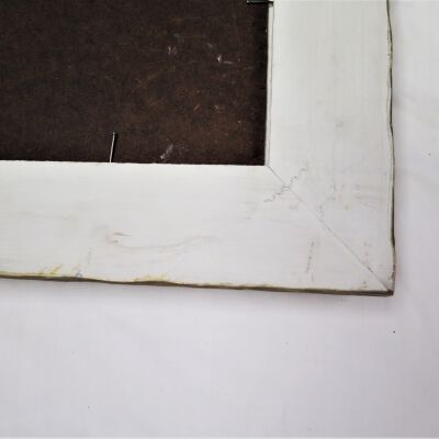 Condition: Accumulated grime on frame, verso (2018-09-12): Origformat: Artifact